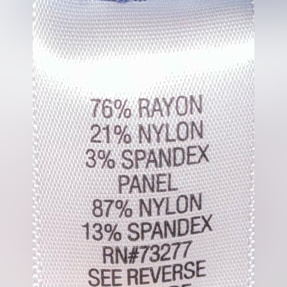 Croft & Barrow Navy Blue Palm Tree Patterned Women's Shorts - Picture 8 of 8